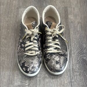 Cole Haan Snakeskin Pattern Sneakers with Cream Laces